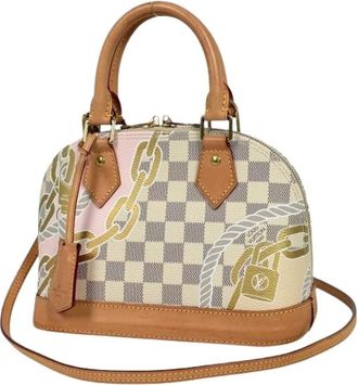 Louis Vuitton Pre-owned Handbags, female, Multicolor, Size: ONE SIZE Pre-owned Damier Azur Shoulder Bag