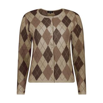 Bloomings Vest Bloomings - Slk 20-9144 - Dames - Vesten - Beige - XL - Katoen - Truien & Vesten
