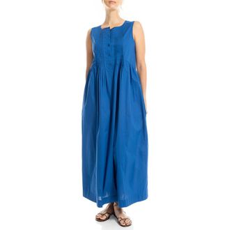 Max Studio Sleeveless Button Front Maxi Dress in Cobalt at Nordstrom Rack, Size X-Large