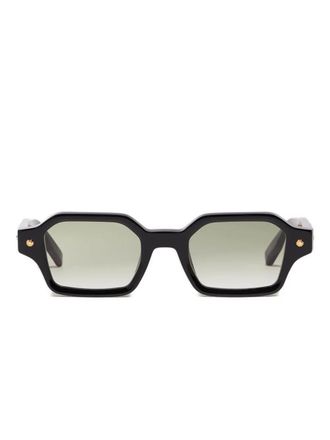 John Dalia rectangular-frame sunglasses - Black