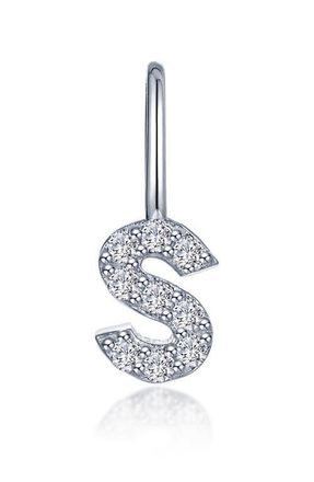 Lafonn Letter Charm Pendant in Silver S at Nordstrom