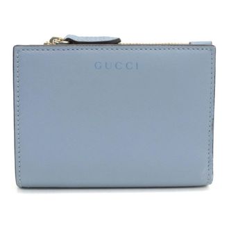 Gucci Blue Leather Wallet (Bi-Fold) (Pre-Owned)