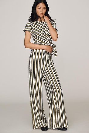Maeve Striped Wide-Leg Pants