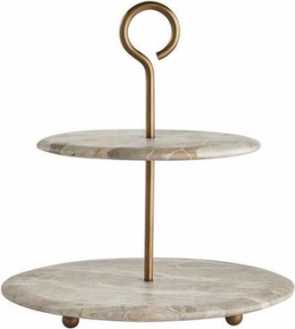 Lene Bjerre Etagere Ellia aus Marmor 35 cm - Beige Archiviert