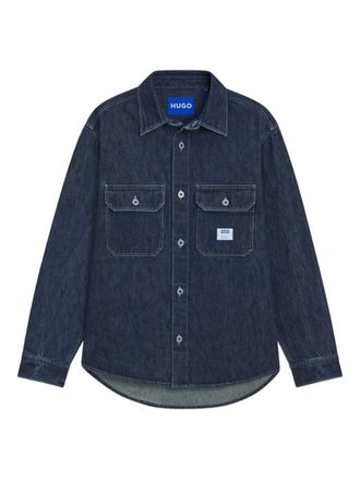 HUGO BOSS Camicia con taschino - Blu