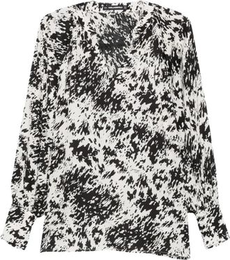 Karl Lagerfeld V-hals Blouse - Dames - Blouses - Veelkleurig - S - Overhemden