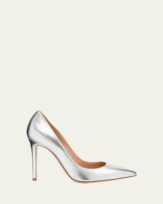 Gianvito Rossi 105mm Gianvito Metallic Leather Pumps