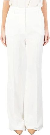 Max Mara Broeken, Dames, Wit, S, Wol, Haven Pant