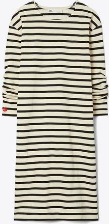 Tory Burch Womens Scrunched-Sleeve Jersey T-Shirt Dress, size XL