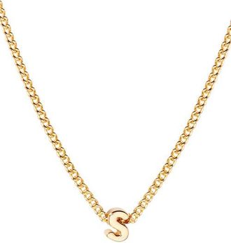Brook & York Kira Mini Initial Pendant Necklace in Gold S at Nordstrom