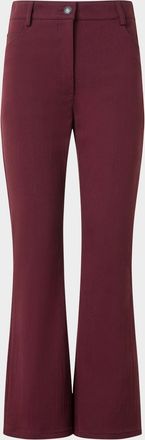 Akris Cali Cotton-Stretch Denim Bootcut Crop Pants