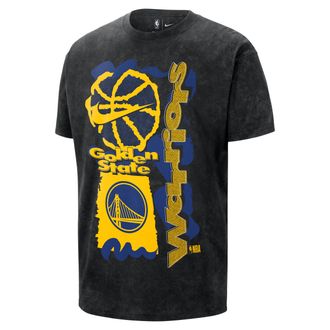 Nike Golden State Warriors Courtside Nike Mens NBA Max90 T-Shirt in Black | HQ9114-011