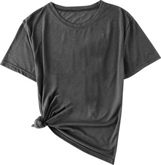 Generic T Shirts for Men UK Casual Short Sleeve Slim Fit Shirt Muscle Tops Sports Short Sleeve Round-Neck Blouses Shirts Summer Fashion Pullover Classic Breat