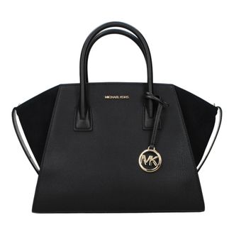 Michael Kors Avril Tote Bag - Dames - Tassen - Zwart - Maat: ONE Size Leer