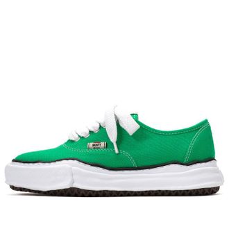 Miharayasuhiro BAKER OG Sole Canvas Low-top Sneaker Green A02FW704-GRN