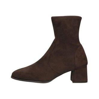 Unisa Lantos Enkelboot - Dames - Schoenen - Bruin - Maat: 38 EU Leer