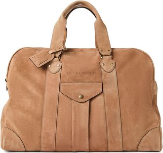 Brunello Cucinelli Borsone in pelle - Marrone