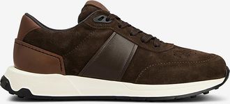 Tod's Schn&uuml;rsneakers aus Wild- und Glattleder Gommini