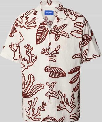 Jack & Jones Jack & Jones Regular Fit Freizeithemd mit Resortkragen Modell LUKE in Offwhite, Größe XL