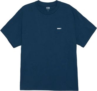 Obey T-Shirts - Heren - T-shirts - Blauw - L - Katoen - Tops