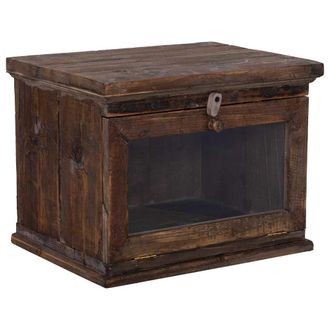Wanderlust Deco Caja De Madera 40x30x30h Cm