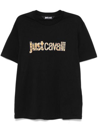 Just Cavalli T-shirt con stampa - Nero