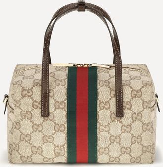 Gucci Borsa a Mano Boston mini con fascia Web Woman UNI