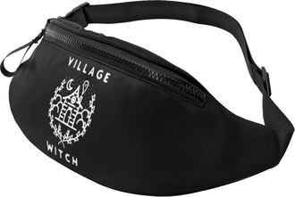 Generic Village Witch Belt Bag Bum Bags Lightweight Crossbody For Running Shopping Gym 14X35Cm
