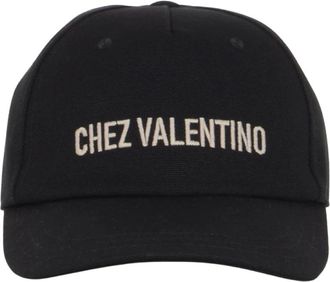 Valentino Chez Valentino Baseballpet - Heren - Accessoires - Zwart - Maat: 58 CM Katoen