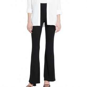 L'agence Womens Marta Flared Leg Pants In Black