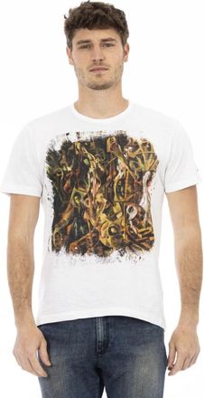 Trussardi Casual Ronde Hals T-Shirt - Heren - T-shirts - Wit - 2XL - Tops