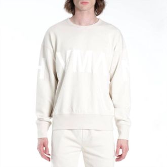 HVMAN Mens Crew Sweatshirt In Cream