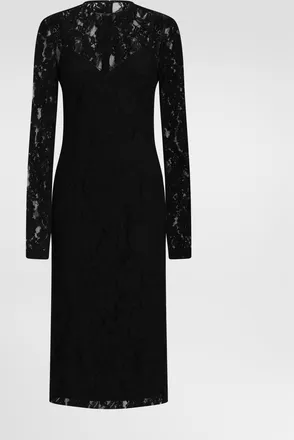 Dolce & Gabbana Lace Dress - Woman Dresses Black 40