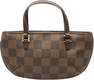 Louis Vuitton Pre-owned Manosque Pochette GM - Dames - Vintage Mini Tas - Bruin - ONE Size - Leer - Vintage