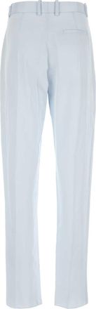Bottega Veneta Womens Viscose Twill Trousers Blue