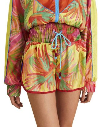 Farm Rio Farm Rio Painted Birds Lime Shorts