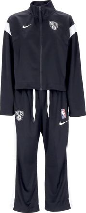 Nike Brooklyn Nets Trainingspak Courtside - Dames - Trainingspakken - Zwart - M - Katoen - Fitness