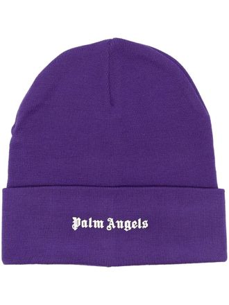 Palm Angels Berretto con stampa - Viola