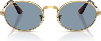 Ray-Ban x A$AP Rocky 54mm Oval Sunglasses in Arista /Blue at Nordstrom