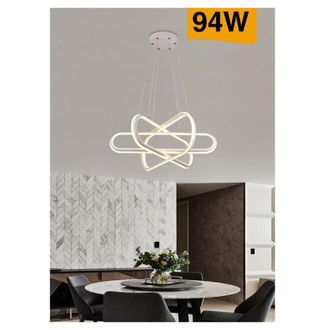 Trade Shop Trade Shop Traesio - Trade Shop - Lampadario Led Moderno Lampada A Sospensione 94w Bianca Luce 4000k 3000k 6500k A49