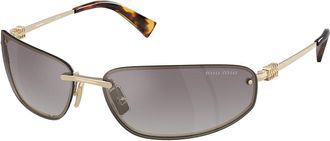 Miu Miu MUA50S ZVN30C Womens Sunglasses Gold Size 68