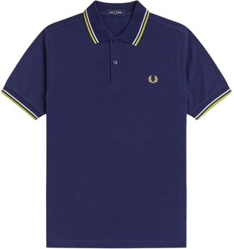 Fred Perry Hombre, Camisetas, Azul, Talla: 2XL