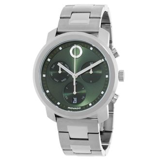 Movado Trend Propel Chronograph Quartz Green Dial Mens Watch 3601351