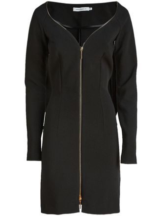Simona Corsellini Jurk met ritsdetail - Zwart