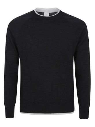 Eleventy Crew Neck Sweater In Virgin Wool