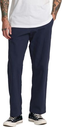 Rvca Americana 2 Flat Front Cotton Twill Chinos in Navy Marine at Nordstrom, Size 34