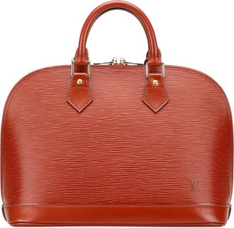 Louis Vuitton Pre-owned Womens Alma Handbag Leather Structured - Bronze - One Size