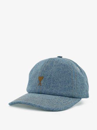Ami Mens Hat, Denim Blue Cotton