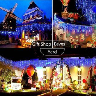 OEM Guirnalda De Luces Led De 100 M Y 800 Luces Para Carnaval, Bodas, Exteriores, Interiores Y Jardines (azul)