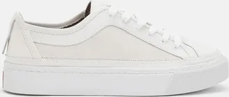 AllSaints Cow Leather Milla Suede Lace Up Trainers, Size: UK 3